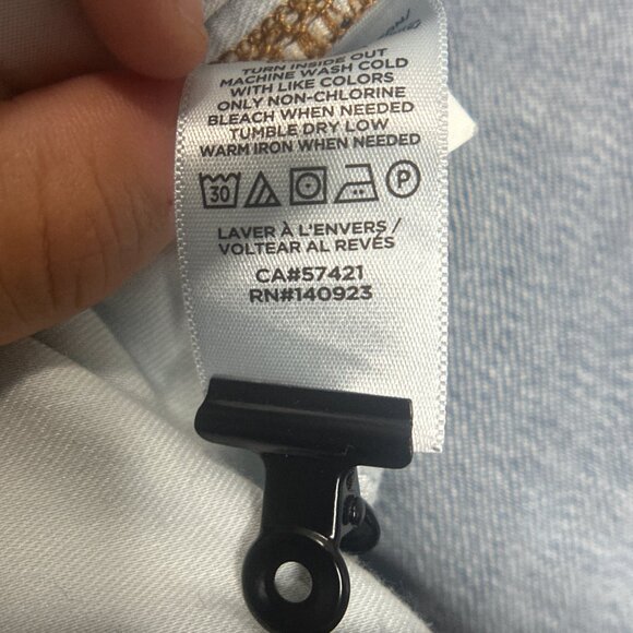 EUC LOFT " The Straight Crop " Dark Blue Jeans size 31/12 - Picture 10 of 14